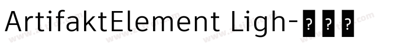 ArtifaktElement Ligh字体转换